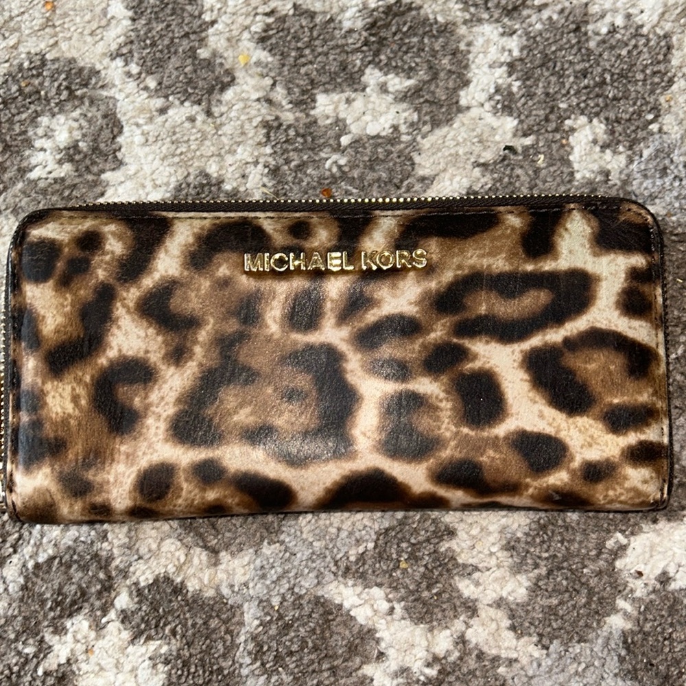 MK cheetah wallet